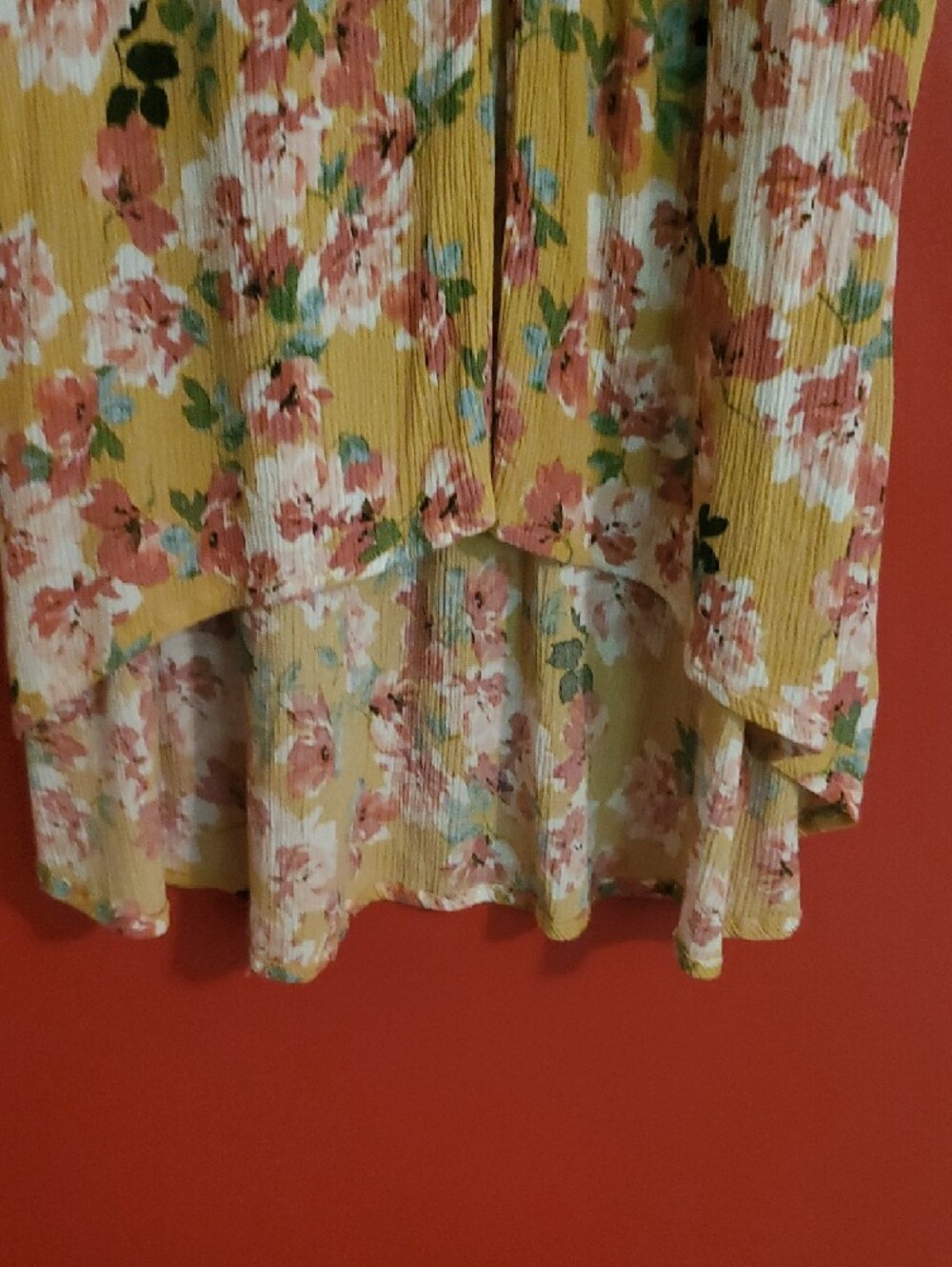 Gypsies & Moondust Yellow Floral V-Neck Maxi Dress Sz M - Picture 6 of 12